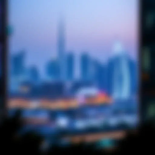 Stunning skyline view of Silicon Residence 2 in Dubai