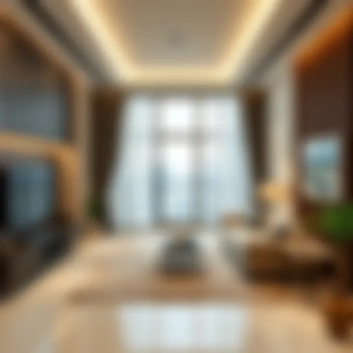 An inviting living space illustrating room layouts