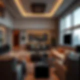 Luxury living room in SLS Apartments