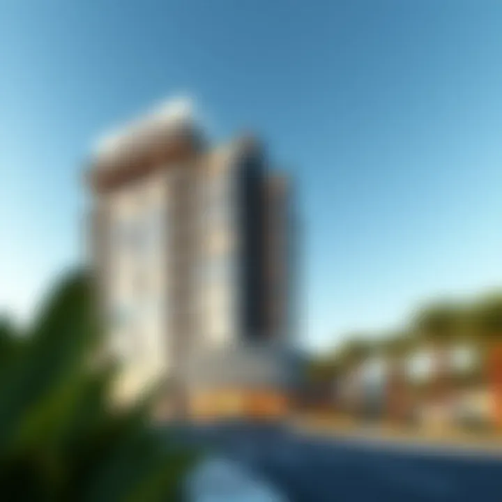 Architectural Marvel of Spring Oasis Tower Stunning exterior view of Spring Oasis Tower showcasing modern architecture