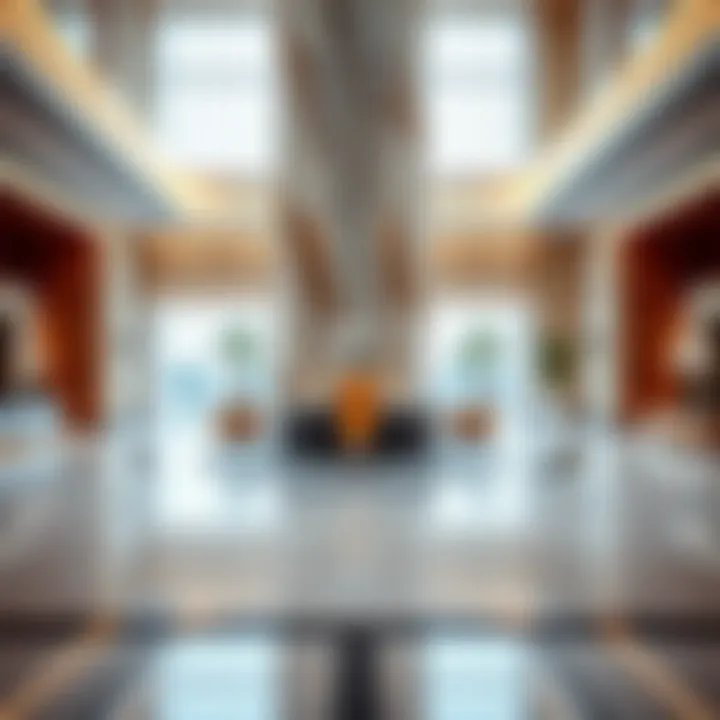 Interior Elegance of Spring Oasis Tower Lobby Luxurious lobby area featuring contemporary design elements