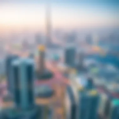 Breathtaking Skyline from Spring Oasis Tower Panoramic skyline view from the top floors of the tower