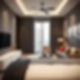 Modern studio apartment interior in Dubai