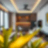 Modern Studio Living in Rashidiya Contemporary studio apartment interior showcasing modern design and decor