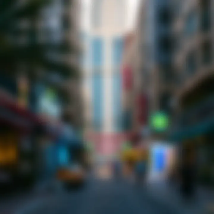 Vibrant Street View of Al Rigga Vibrant street view of Al Rigga showcasing local amenities