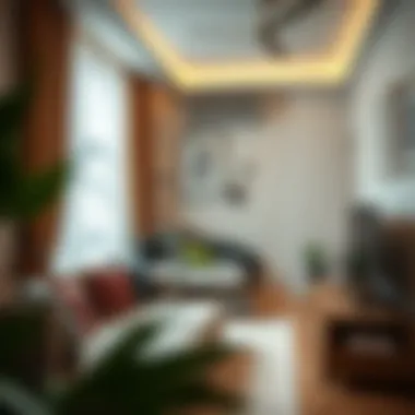 Chic Studio Apartment Design Modern studio apartment interior in Al Nahda