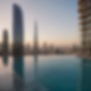 Infinity pool with breathtaking views at The Address Downtown Dubai