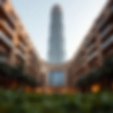 Architectural Elegance of Al Zain Building Architectural design of Al Zain Building showcasing unique dip structure