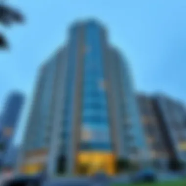 Architectural Marvel of Al Zain Building Stunning facade of the Al Zain Building showcasing modern architecture