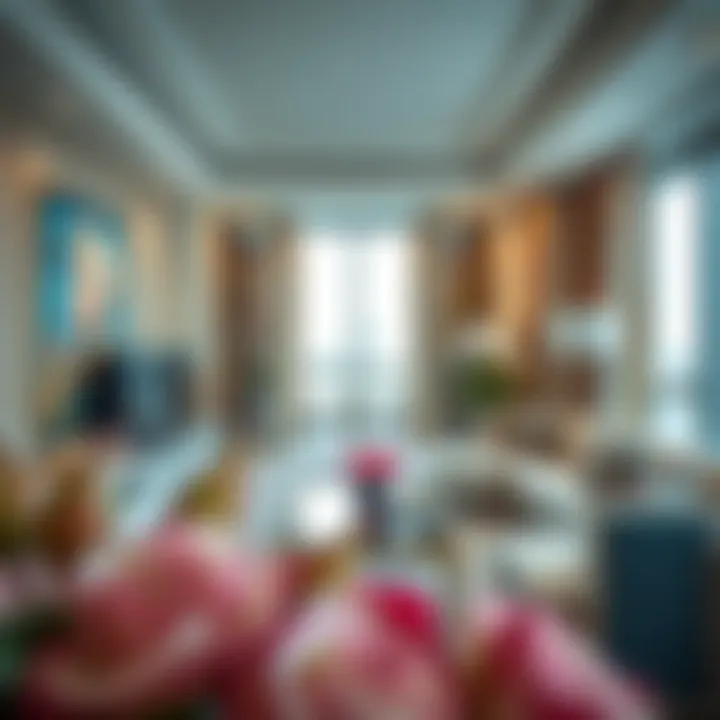 Interior Design of Al Zain Apartment Elegant interiors of an apartment in Al Zain Building