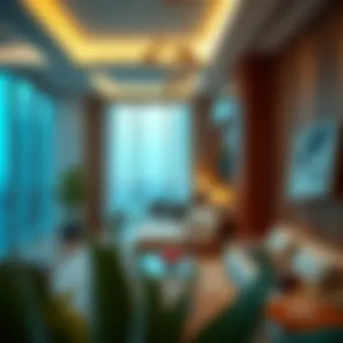 Luxurious Apartment Interiors in Central Dubai Luxurious apartment interiors in a Central Dubai high-rise