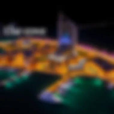 Aerial view of The Cove showcasing its stunning waterfront