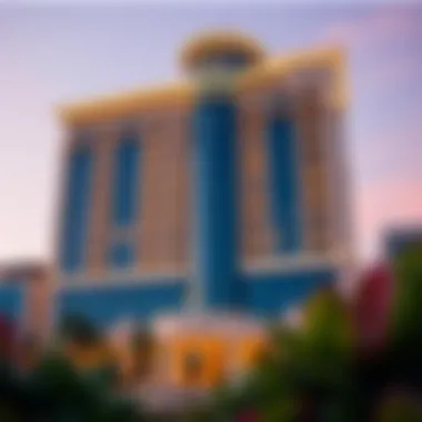 Luxury exterior view of the Grand Bellevue Hotel Apartment