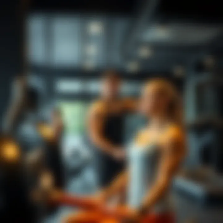 Expert Personal Training in Tecom Personal trainer guiding a client through a workout session