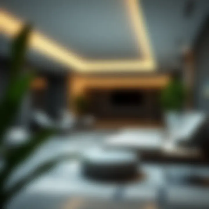 Relaxing Wellness Area in Tecom Gym Tranquil wellness area for relaxation and recovery at a gym