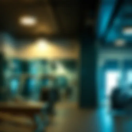 Dynamic fitness atmosphere within a local gym