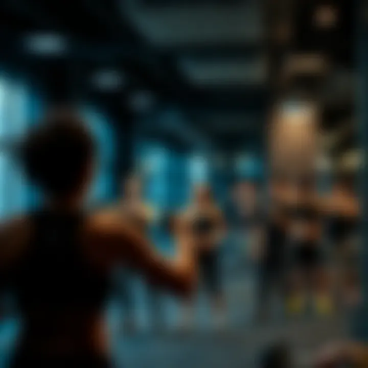 Group fitness class creating a sense of community