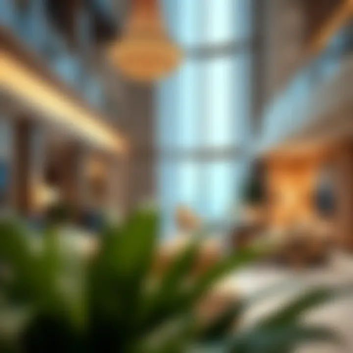 Elegant Interior Spaces of Saba 1 Tower Interior view of Saba 1 Tower common areas