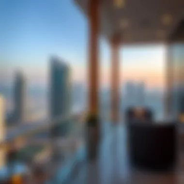 Breathtaking Balcony Views from Saba 1 Tower Panoramic view from Saba 1 Tower balcony