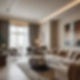 Stylish interior of a Dubai studio apartment