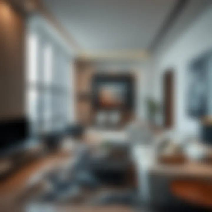 Modern Residential Unit Interior Modern residential unit interior highlighting contemporary design