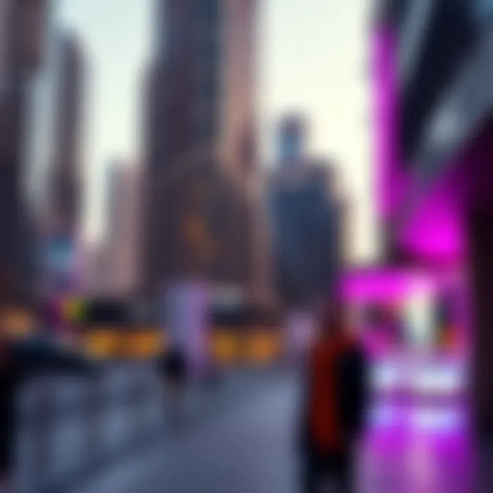 Vibrant Living in Downtown Dubai Vibrant lifestyle scenes in Downtown Dubai surrounding Vida Residence