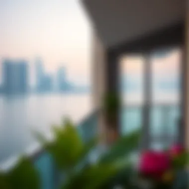 Tranquil Balcony View from a Waterview Apartment Tranquil balcony view from a waterview apartment