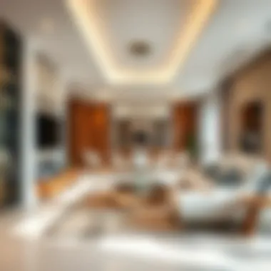 Modern Interior Design of the White Swan Building Interior space of the White Swan Building illustrating modern design elements