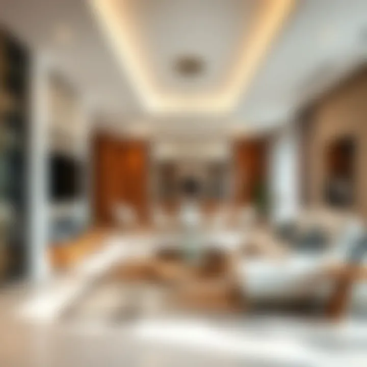 Modern Interior Design of the White Swan Building Interior space of the White Swan Building illustrating modern design elements