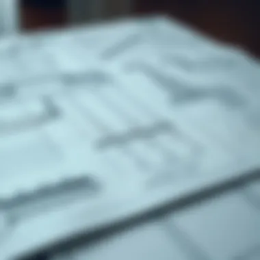 Blueprint of Construction Costs Detailed blueprint highlighting construction costs