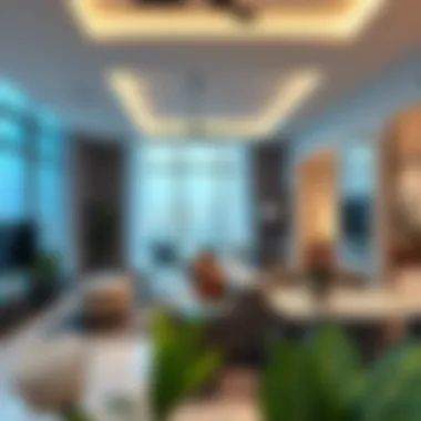 Modern apartment interior in Mussafah Shabia