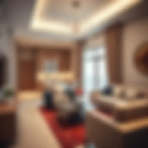 Modern Furnished Studio Design Spacious furnished studio interior showcasing modern decor