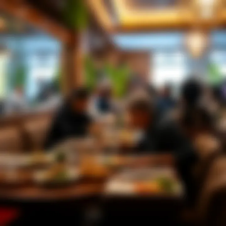 Community Engagement at Green City Restaurant Diverse clientele enjoying their meals