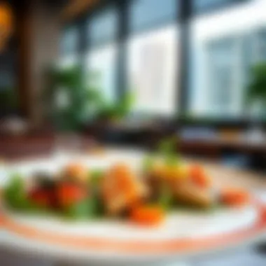 Signature Culinary Creations at Green City A beautifully plated signature dish