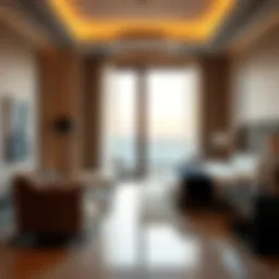 Luxurious suite interior at Hotel an Edge by Rotana