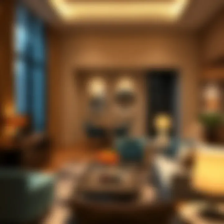 Inviting Lounge Space in Hotel Apartments Relaxing lounge area in a hotel apartment