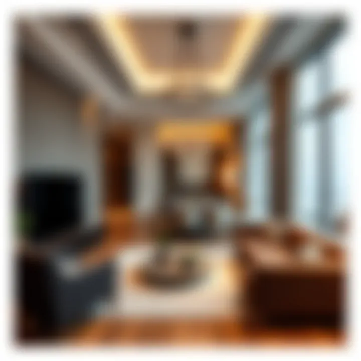 Luxury Living in JVC Tower Interior of a luxurious apartment in JVC Tower highlighting modern amenities