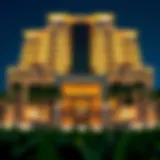 Luxurious exterior view of Kempinski Palm Hotel showcasing its architectural elegance