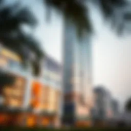 Stunning view of Malak Tower showcasing its architectural design