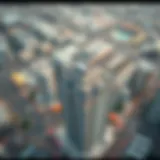 Aerial view of Maryam Plaza showcasing its modern architecture and layout