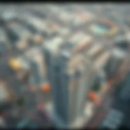 Aerial view of Maryam Plaza showcasing its modern architecture and layout