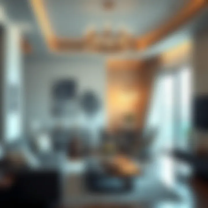 Contemporary Apartment Interior at Maryam Plaza Interior shot of a stylish apartment within Maryam Plaza highlighting contemporary design