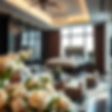 Luxurious living space within Mont Rose Tower featuring modern furnishings