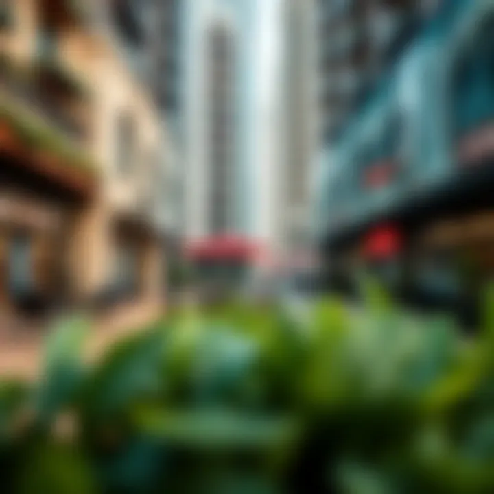 Vibrant Lifestyle in Business Bay Vibrant lifestyle in Business Bay with cafes and shops