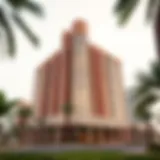 Architectural view of Nasmah Tower showcasing its unique facade