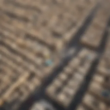 Aerial view of Bur Dubai showcasing the vibrant rental landscape