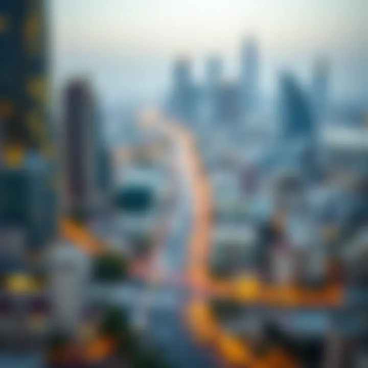 Popular Rental Neighborhoods Map highlighting popular neighborhoods for rentals in Dubai