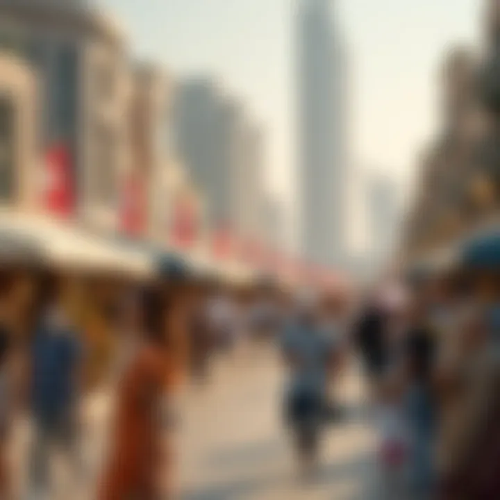 Cultural Richness of Dubai Wharf Vibrant community life at Dubai Wharf with cultural elements