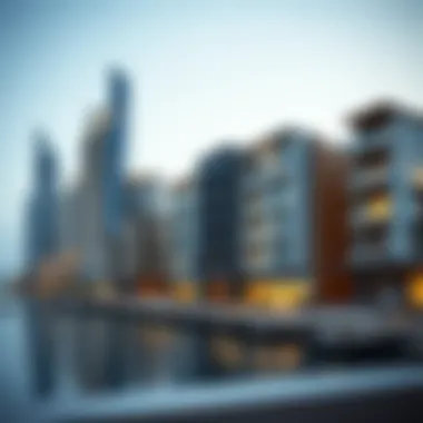 Modern Architecture at Dubai Wharf A stunning view of Dubai Wharf showcasing modern architectural designs