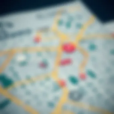 Map Highlighting Rental Locations in Al Satwa Map highlighting rental locations in Al Satwa